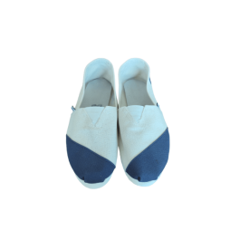 Alpargata Combinada (Azul/Beige)