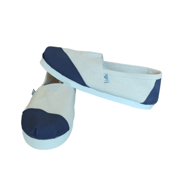 Alpargata Combinada Azul/Beige