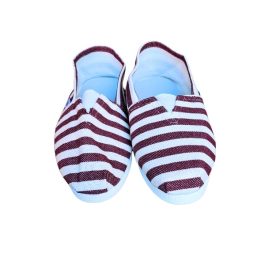 Alpargatas Rayas (Bordo/Blanco)