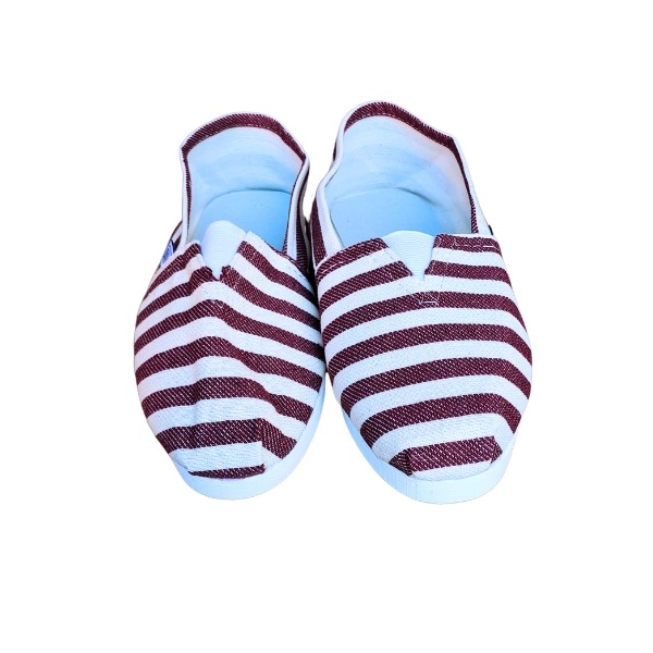 Alpargatas Rayas Bordo