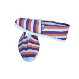Alpargatas Tricolor (Violeta-Naranja-Blanco)