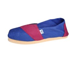 Alpargata Combinada (Azul/Bordo)