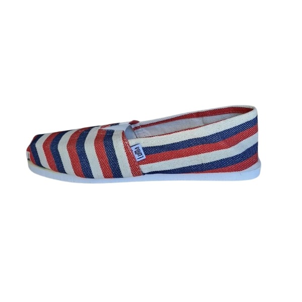 Alpargatas Rayas (Azul/Rojo)