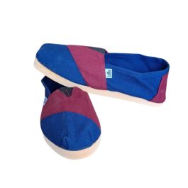 Alpargata Combinada (Azul/Bordo)