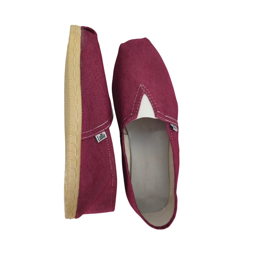 Alpargatas Simil Yute de Goma - Bordo - Imagen 3