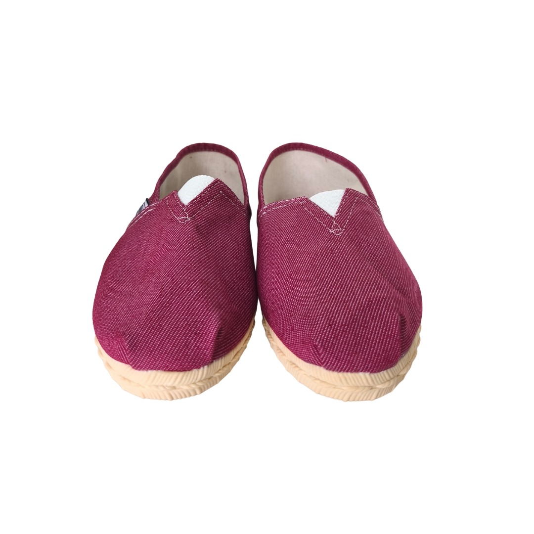 Alpargatas Simil Yute de Goma - Bordo - Imagen 4