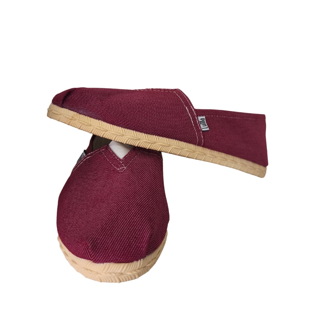 Alpargatas Simil Yute de Goma - Bordo - Imagen 5